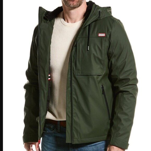 NEW HUNTER Mill 2 Rubberized Waterproof Rain Jacket for men 725 7m4 - Picture 1 of 3